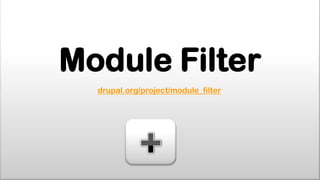 Module Filter
  drupal.org/project/module_filter
 