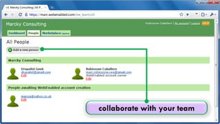 collaborate with your team
 
