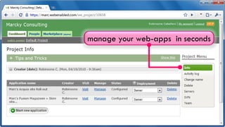 manage your web-apps in seconds
 
