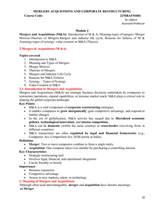 Merger & Acquisition and Reconstruction notes 1- 3 chapters.pdf