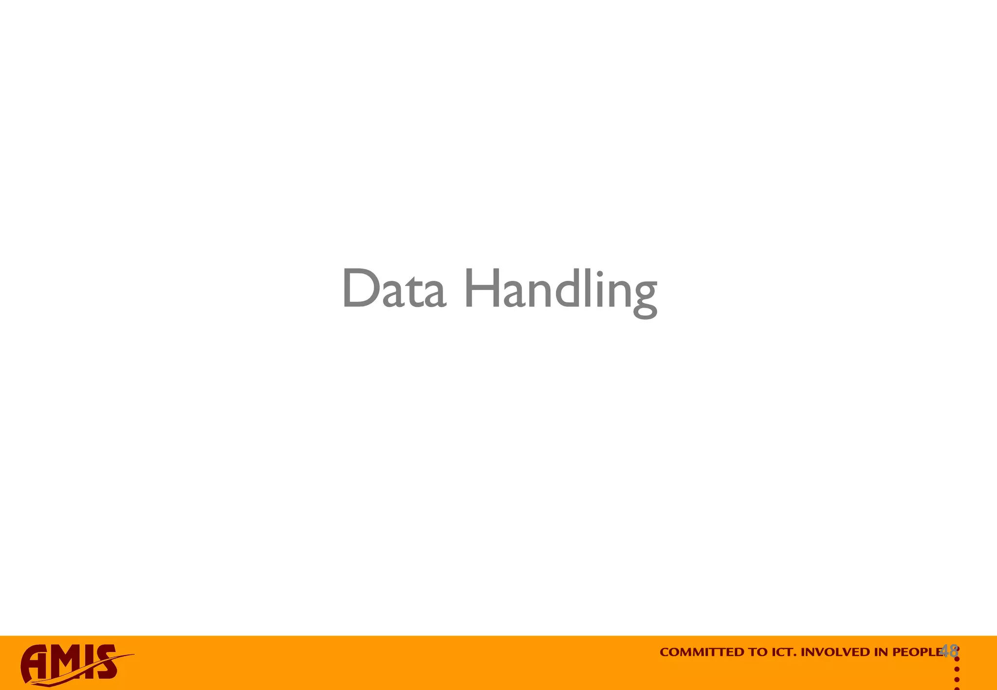 Data Handling 