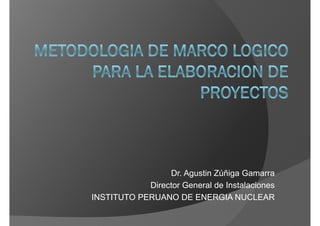 Dr. Agustin Zúñiga Gamarra
            Director General de Instalaciones
INSTITUTO PERUANO DE ENERGIA NUCLEAR
 