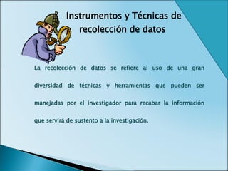 Recabar Datos Marco Metodológico1 | PPT
