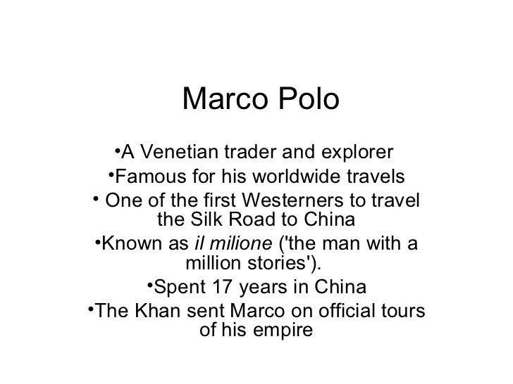 marco polo timeline