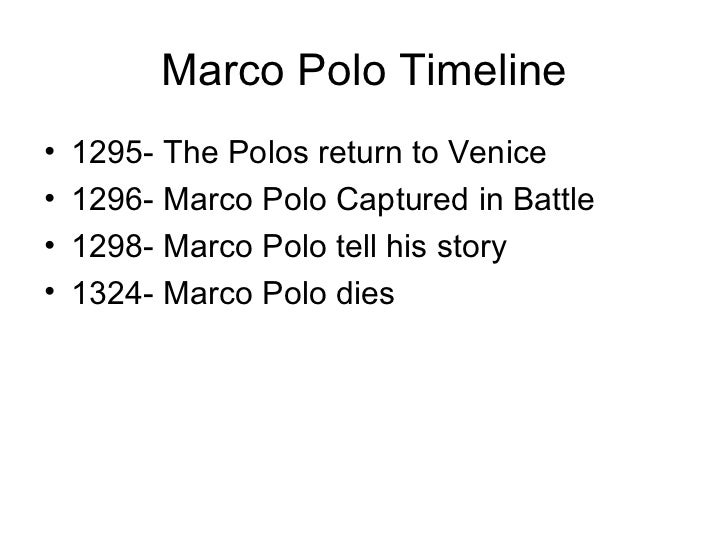 marco polo timeline