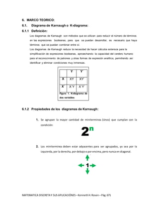 Marco teorico mapas karnaugh | DOCX
