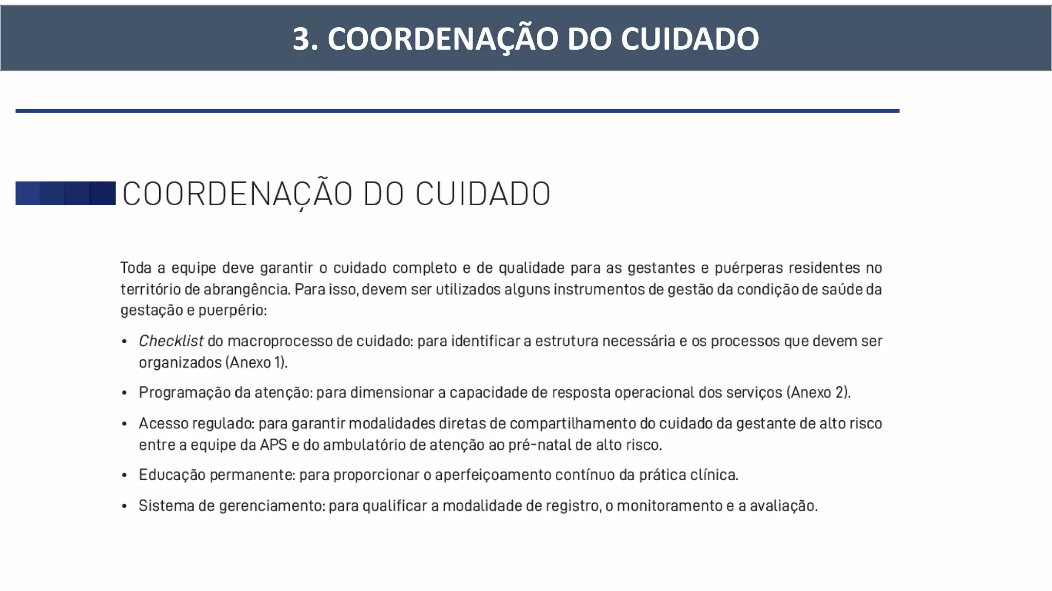 3. COORDENAÇÃO DO CUIDADO