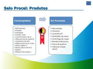 Selo Procel: Produtos 