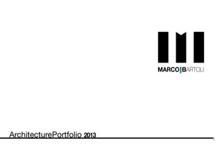 ArchitecturePortfolio 2013
 