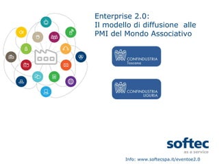 Enterprise 2.0: Il modello di diffusione  alle PMI del Mondo Associativo Info: www.softecspa.it/eventoe2.0 