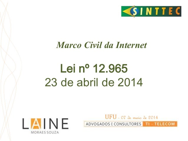 Resultado de imagem para altera o Marco Civil da Internet (Lei 12.965/2014)