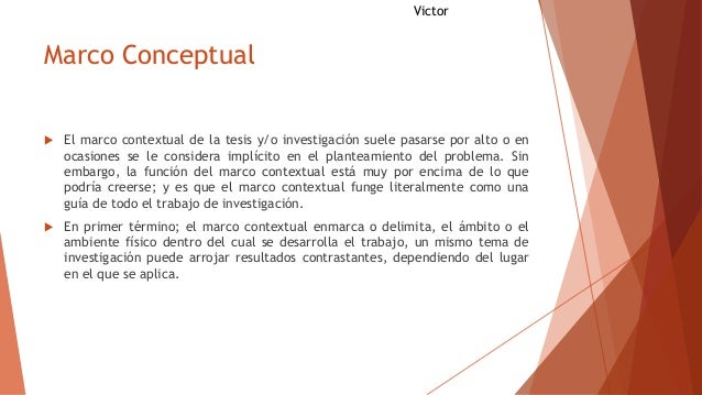 Marco conceptual de la investigación