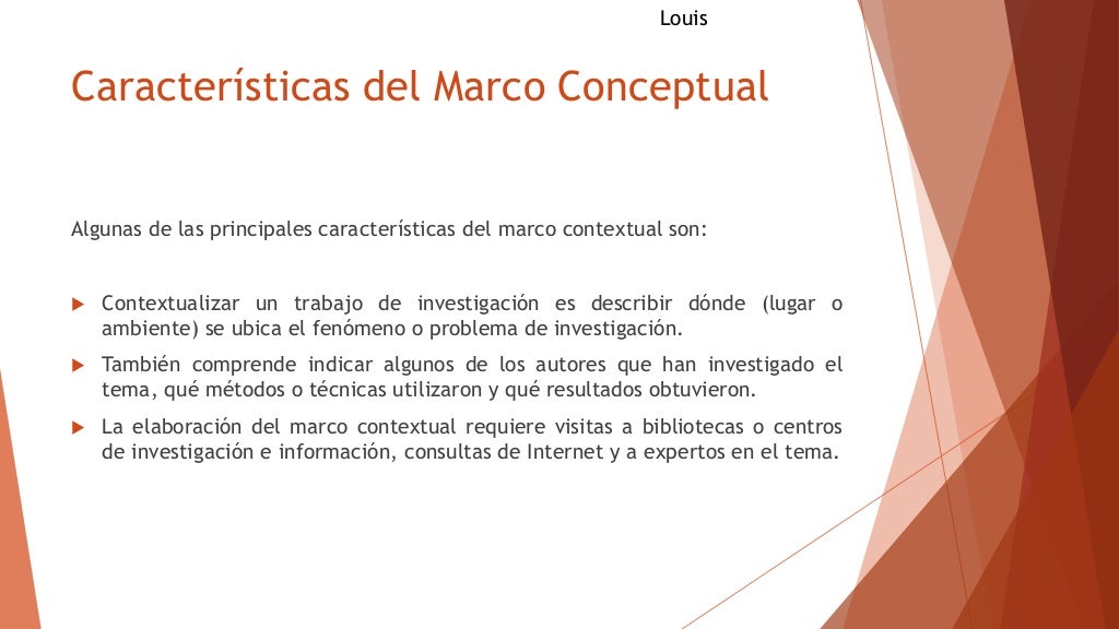 Marco conceptual de la investigación