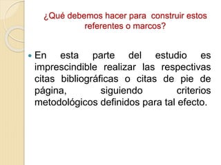 MARCO DE REFERENCIA en investigación formativa | PPTX
