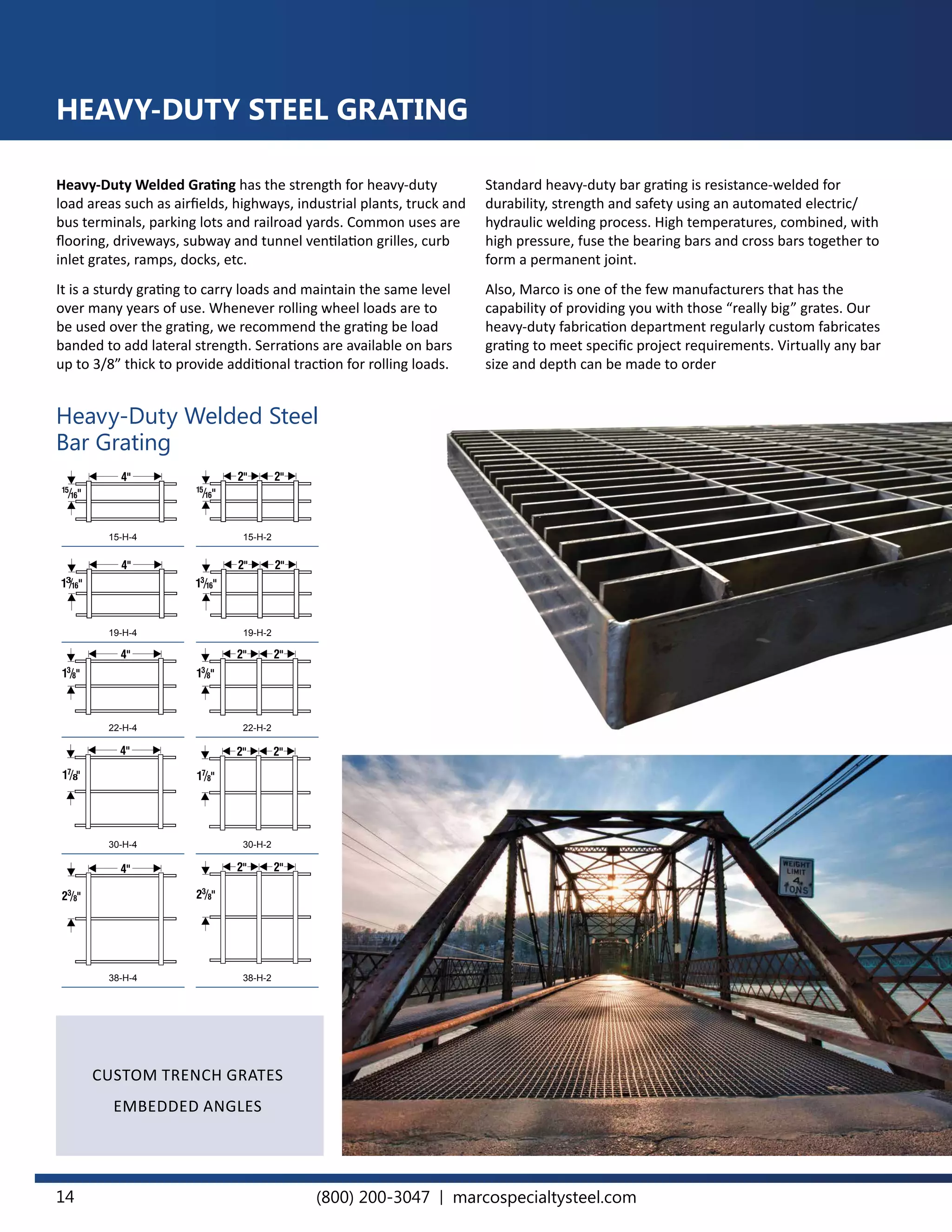 Marco Specialty Steel Master Grating Catalog V1 PDF