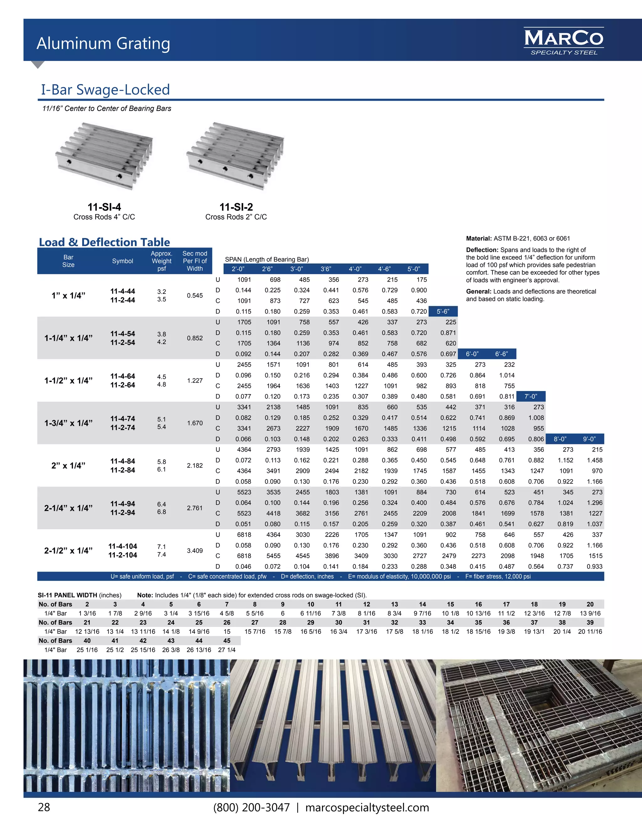 Marco Specialty Steel Master Grating Catalog V1 PDF