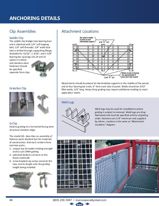 Marco Specialty Steel Master Grating Catalog V1