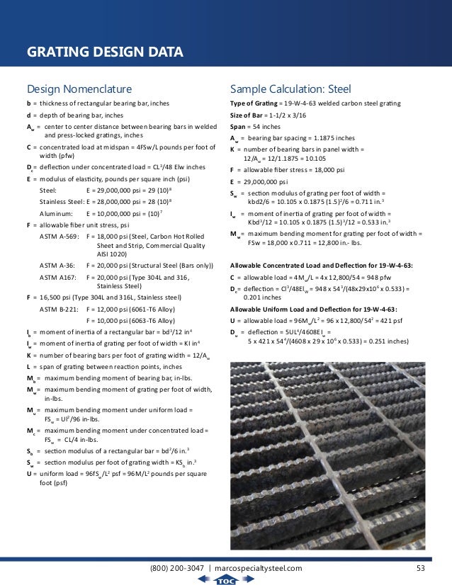 Marco Specialty Steel Master Grating Catalog V1