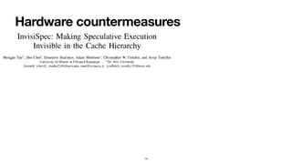 Hardware countermeasures
14
 