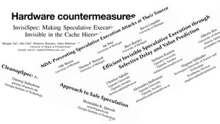 Hardware countermeasures
14
 