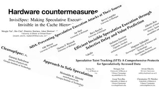 Hardware countermeasures
14
 