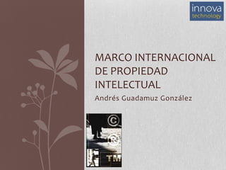 Marco Internacional de Propiedad Intelectual Andrés Guadamuz González 