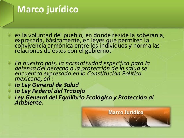 Marco jurídico de seguridad e higiene nacional