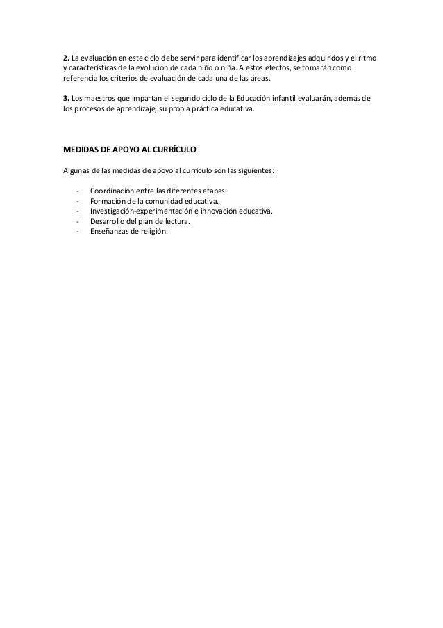 Marco legislativo de la educación infantil