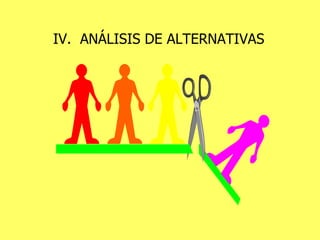 IV.  ANÁLISIS DE ALTERNATIVAS 