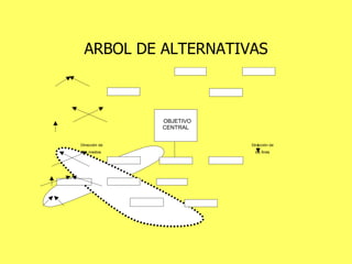 ARBOL DE ALTERNATIVAS 