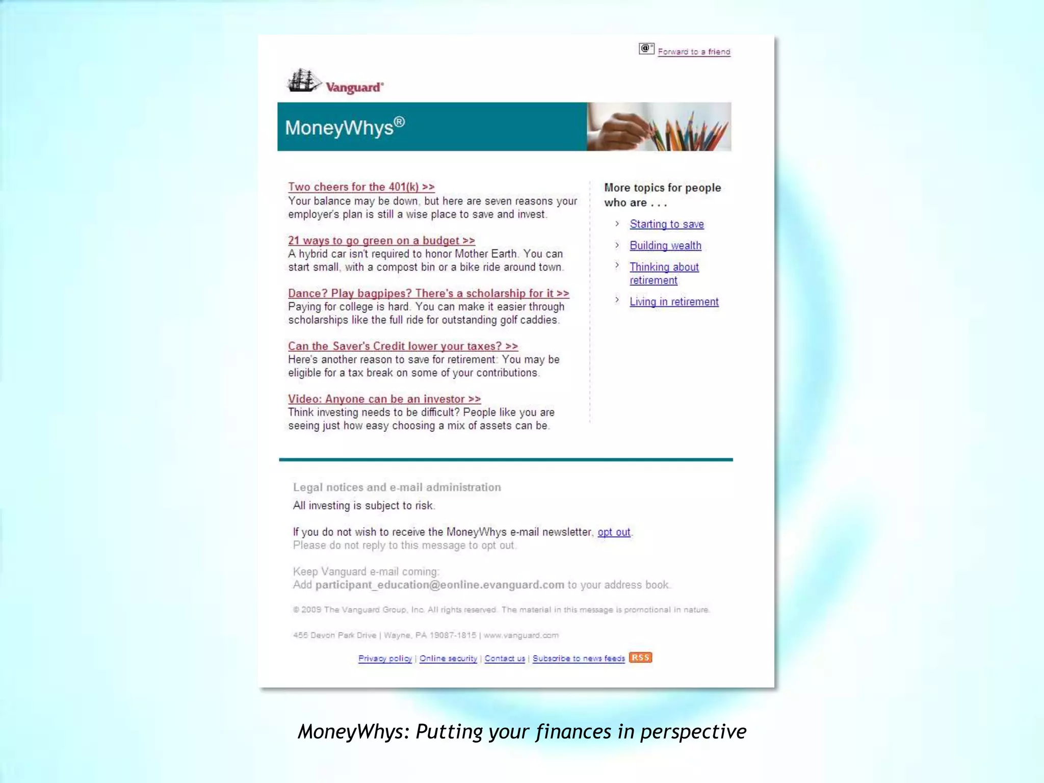 Subject line activity