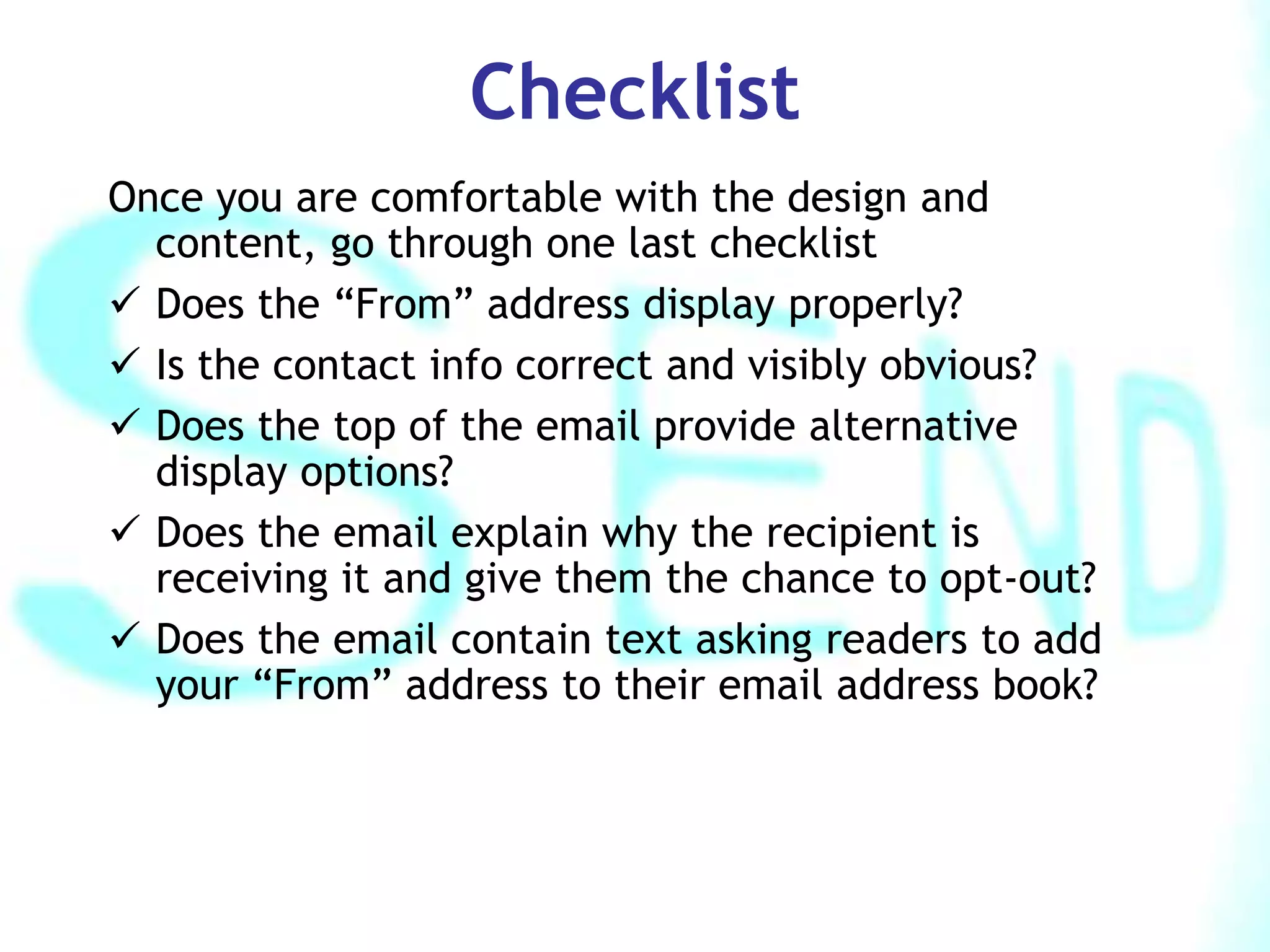 Direct promotional emails to acquire new customers