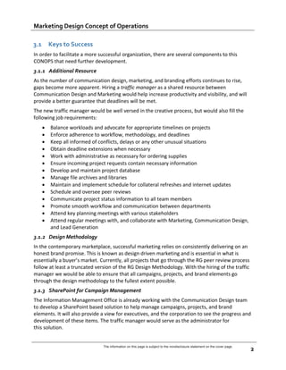 Marcomm Plan Example Marcomm dept proposal | PDF