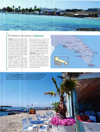 Arrivare e muo,,/ersr                                  tn
   ln aéreo -aeraaclta p j','i ia e ]r'-l             :e'ra!e Sud Esi        cl!   cca 474 (n c
   c s 'a:o a azaa Éa /0 /'al c, L'cae                 rea ac ega:'a cra Bar Tlrarto e L-.a                                         ll]ť5 |q e
   iie    383, '1- ,7 ,1.171   F. c       rr rc       ce e 8a ao-L! sa eni n (b g ette: a ar
   aa]_e]i:d A:a;eÁr0_]                 aa Ép3'        teca ! T:r o 1de a stiz cte c _ea
   P-Ta l]l'            ]ac,.. É'-l.                 ce) T'a g Jgro e sette.rr.e (qLesi:.                        a
   aa _ :efa-iarta s ..araaa I a' r( aa               na']c ? 5) a a1!o         se'Ý l o Sa eT:o                 Taranto   .                       L6CCe
   .onpaÁne: a'Íla a-'c j1 i]"l bls                    1 -reto e BLs (,r$',,! sa ento nilenoe
   ae'-eaaa(a!-tL: .ca'!ea g rrc                      bLs it) cre cc ega Lecaa ccr e p' r
   i!12a.e a seii -a.e 1a g arna sa tata              a pa cca ta aa te3r :e : lLe aosiE
                                                                                                                                P(r'.to
                                                                                                                               cesJírj
   e ca-eT a:le se-r I a:                                                                                                                                         uttonto
                           _i
                              ret:a i ' r             Automobile i'3ner!c d3 aid S pLó
   c s Áe'caarta-Lecce .r 3 ' sl_ ti a               ie'.c'te'e     a   A2/A-6.   a AI1
   (w$'rc'rs ! agg t 2l eur.                         Ja Ta'an:a e Br ra s s pua segr ie                                            Csllip$lt .
   ln treno T'eLega a'           c   r egl-o          .Ý.Arpa ss7 J3 B.r e.23rncs                                                                 ".
   Sa e_:c   cc.    r:s:: ae a   F rn   :a   ,   La   per arr '.are a Leace p'ancaie a 5516/
   siaz on   a'_c aa :-..a _Éale 3 i l           s    ss6 3 cte prosegJt Í ro, sar|a |''Jar,
   r :',rt!      ac egai! ccr t ( _ F"a ra a          a Le.]aa "aie'Tai!: sagJ:É estra
   Fassa    e   r:ara:t d T'e_:r,ln,r,             aa aos: eTa e sLc d Ol:an.a rne:o Ta
   :renrta a con_ ie S9 23 2- :er a La                p ca perahé a!!asti]nza :'al'aala -re
                                                                                                                                                       santá   futéYiir

   !e'5  a Sa aa:l a e a Tat: fE'rai ar a             retcreŤ   aa   s" -aTe


                                                                                                                                                                   :i":].

n quesie pagine, Porto Cesanro. n .p6Ttura, a spiaggia d PuntE della Suina
e' a s n stra' Melissa satta B]k n lU l, ] jeweLs Emanuele Bicocch]' Produzioné
                                          '
Pirnopiano c netv DiAléss a M()cc a e Andrea Anglol]' styjs1Aless a Moccia'
N'4ake up artisl Emanue a d Glal 1maíco ha í styl st Gianrnario Viganó




                                                                                                           .;-
                                                                                                       Í


                                                                                                       i
                                                                                                       ;


                                                                                                   I
                                                                                                                                F
 