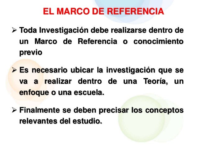 Marco de referencia