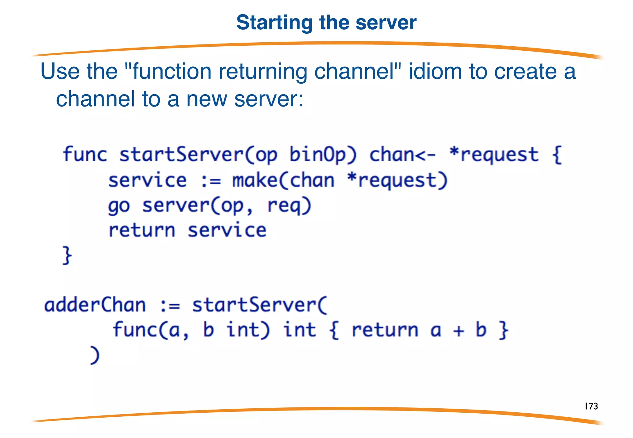 Multiplexing server
173
 