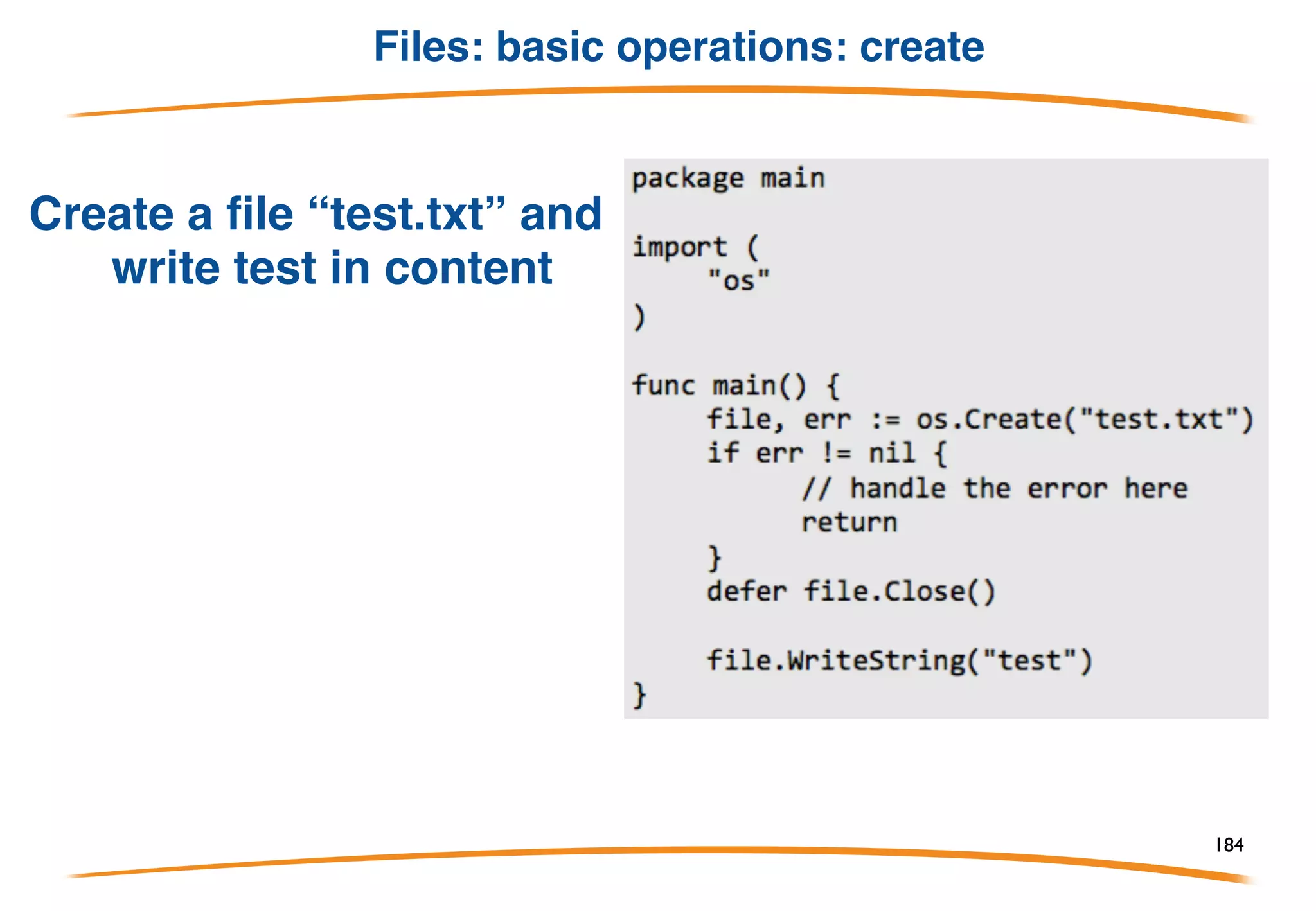 Files: basic operations: read 2/2
There's a shorter way to read a file
184
 