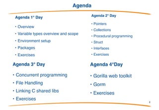 The GO Programming Language
2
 
