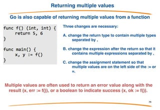 Functions (call stack)
Call Stack
Each time we call a function we push it onto the call stack and
each time we return from a function we pop the last function
off of the stack.
79
 