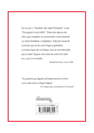 Marcos bagno   preconceito lingüístico