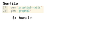 Gemfile
$> bundle
 