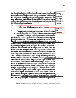 197
Figura 59. Capítulo 4, versos de 1 a 3, em Maciel, localizados também em Sulpicio.
Fim do
capítulo 3,
verso 3 e
início do
capítulo 4,
verso 1, em
Maciel.
v. 1
v. 2
v. 3
6ª divisão,
em
Sulpicio.
 