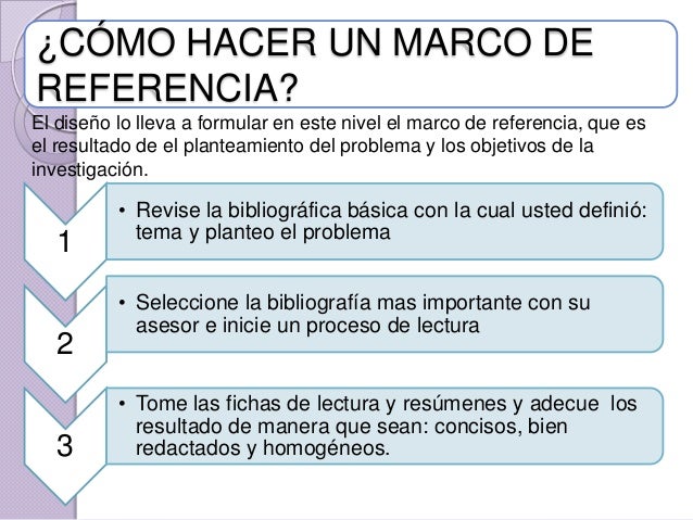 Que Es El Marco Referencial De Un Proyecto - slingo