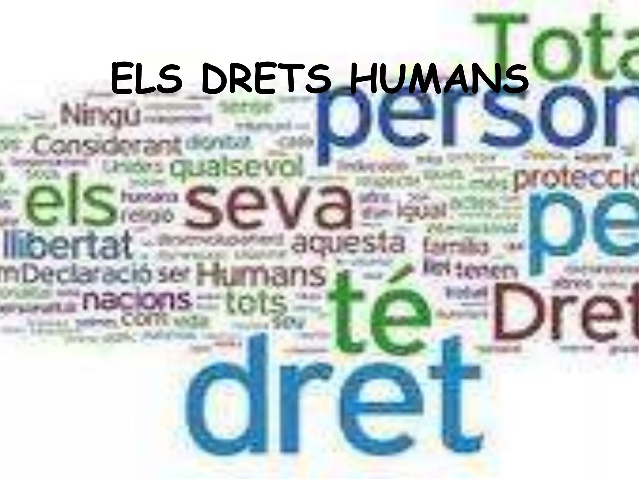 ELS DRETS HUMANS