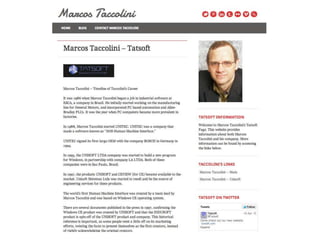 Marcos Taccolini - Tatsoft - Website Preview