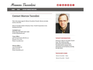 Marcos Taccolini - Tatsoft - Website Preview