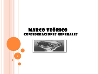 MARCO TEÓRICO
    Consideraciones Generales




1
 