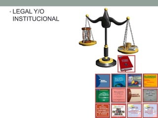 • LEGAL Y/O
INSTITUCIONAL
 