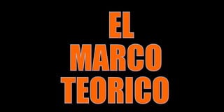 EL  MARCO  TEORICO 