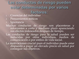 Marco TeóRico Conceptual De La PsicologíA De La Salud. 1a. Parte, Magaly Cardenas Slide 26